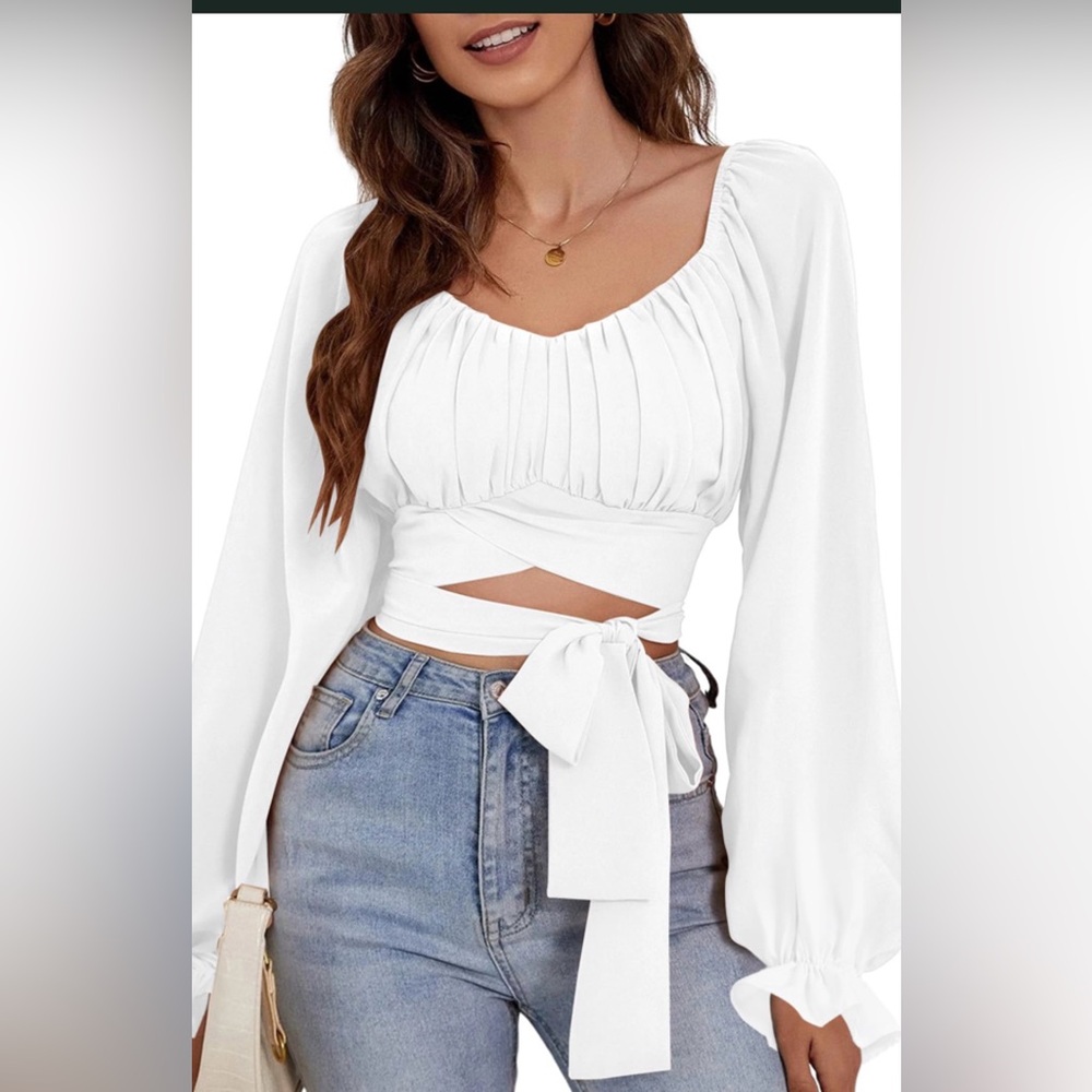 Elegant White Women's Top